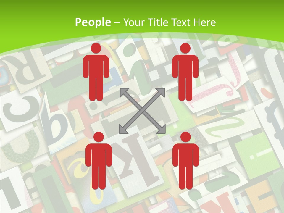 Newspaper Clippings Textures PowerPoint Template