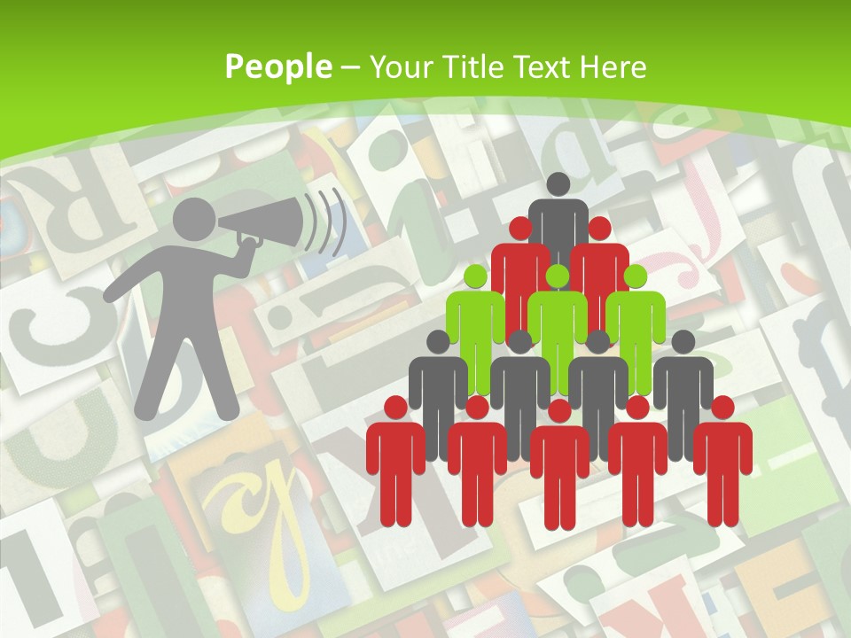 Newspaper Clippings Textures PowerPoint Template