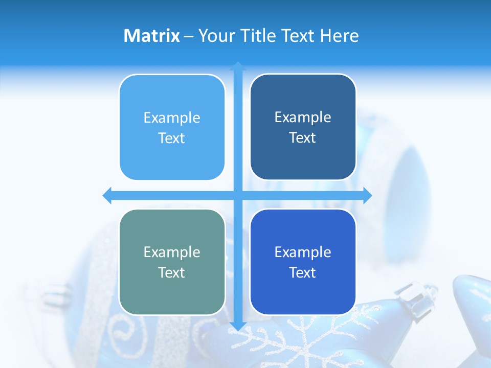 Ornate Christmas Snow PowerPoint Template