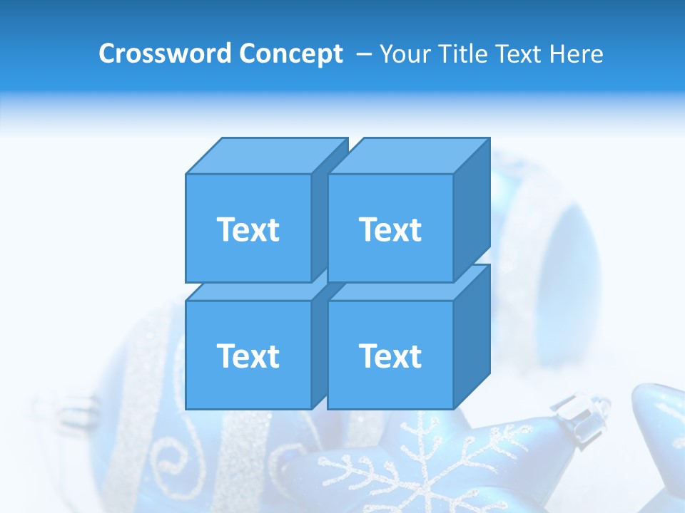 Ornate Christmas Snow PowerPoint Template