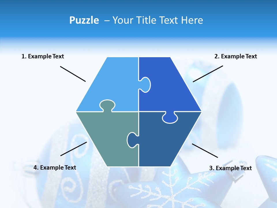 Ornate Christmas Snow PowerPoint Template