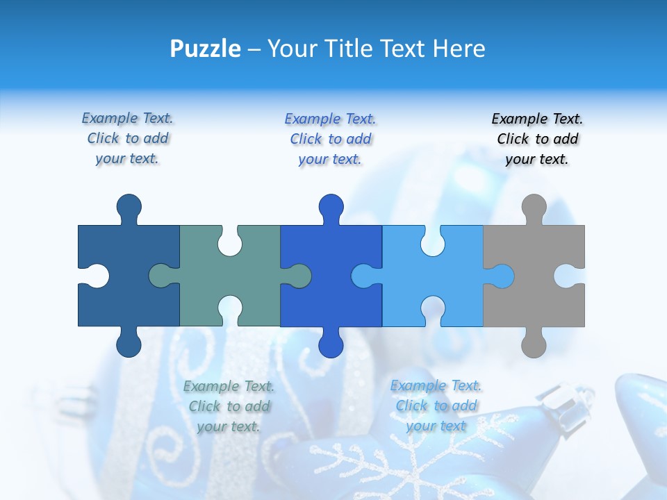 Ornate Christmas Snow PowerPoint Template