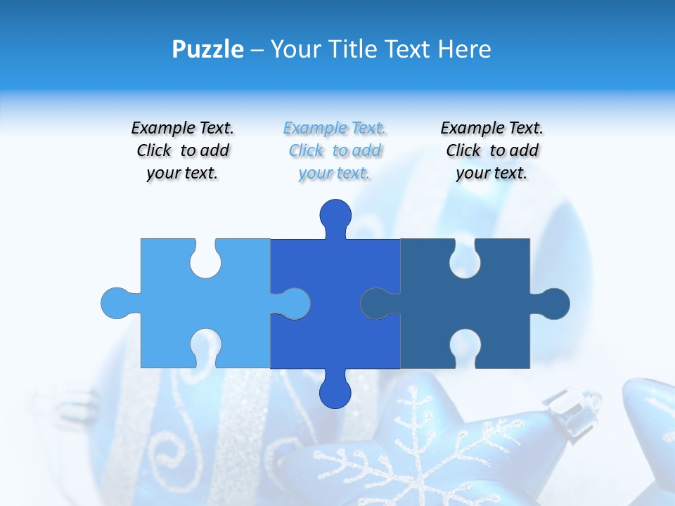 Ornate Christmas Snow PowerPoint Template