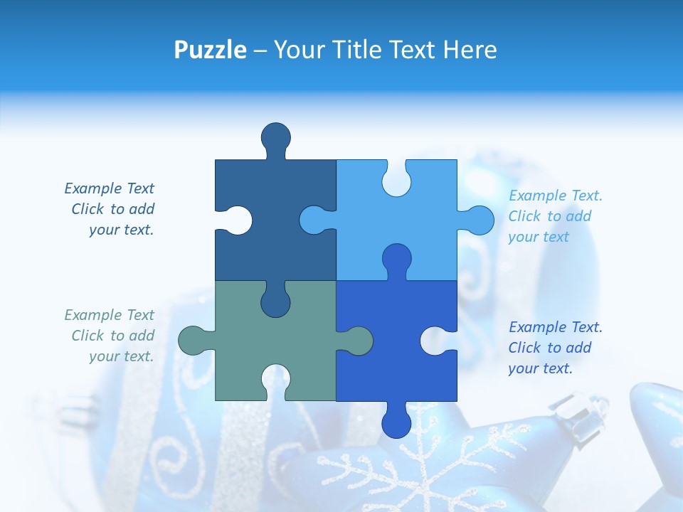 Ornate Christmas Snow PowerPoint Template