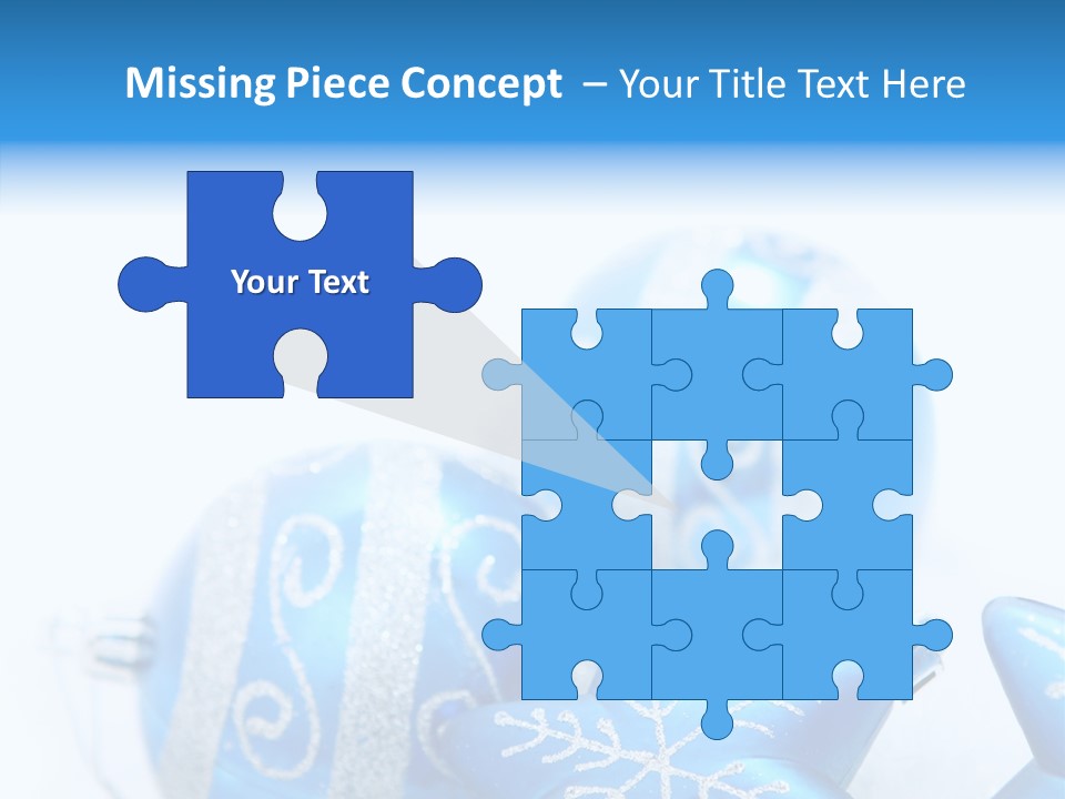 Ornate Christmas Snow PowerPoint Template