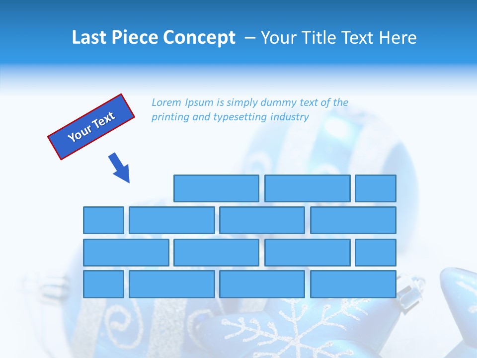 Ornate Christmas Snow PowerPoint Template