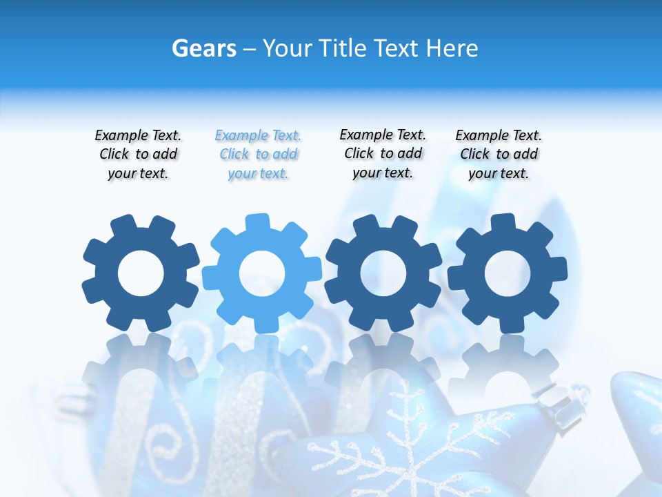 Ornate Christmas Snow PowerPoint Template
