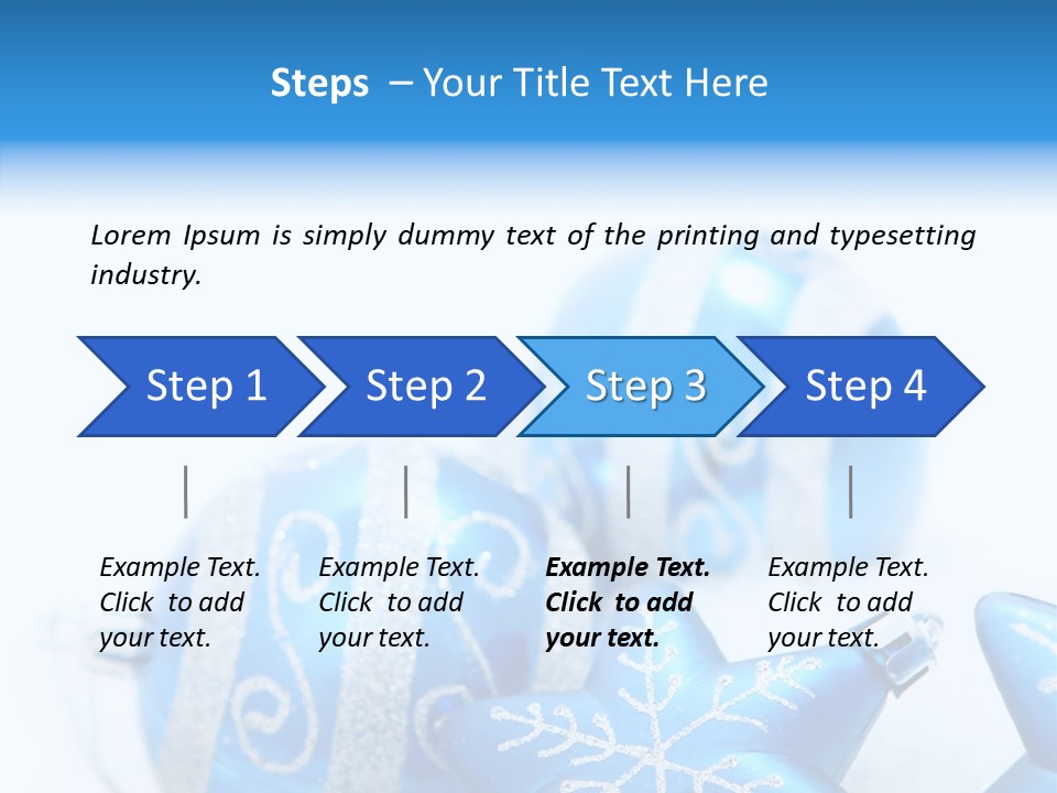 Ornate Christmas Snow PowerPoint Template