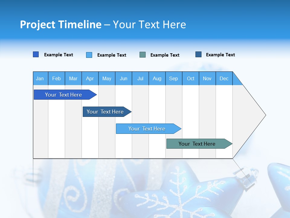 Ornate Christmas Snow PowerPoint Template