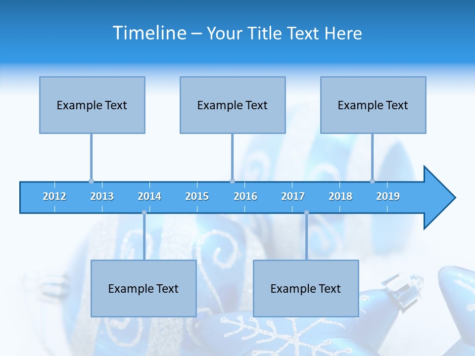 Ornate Christmas Snow PowerPoint Template
