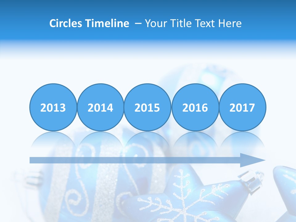 Ornate Christmas Snow PowerPoint Template