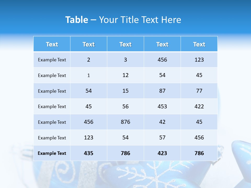Ornate Christmas Snow PowerPoint Template