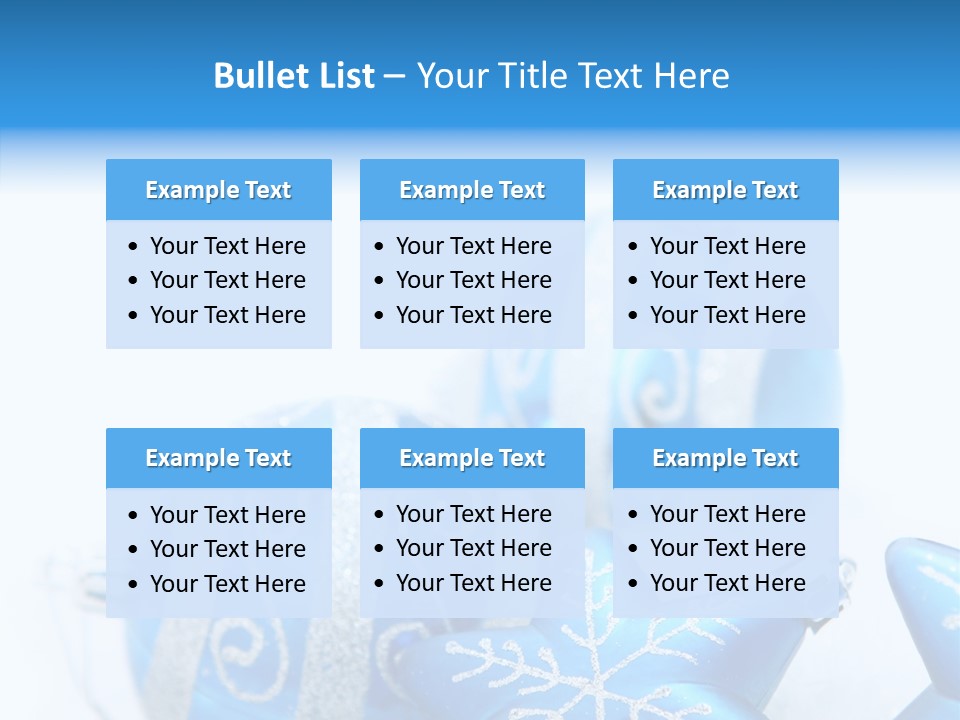 Ornate Christmas Snow PowerPoint Template