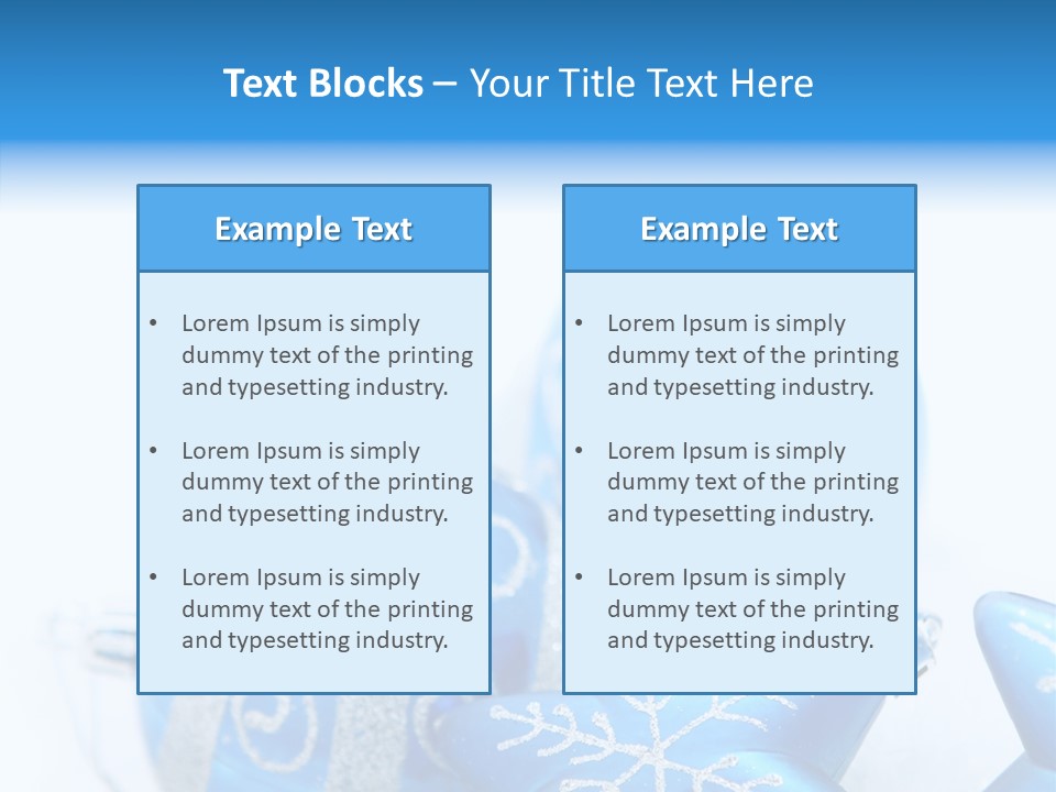 Ornate Christmas Snow PowerPoint Template