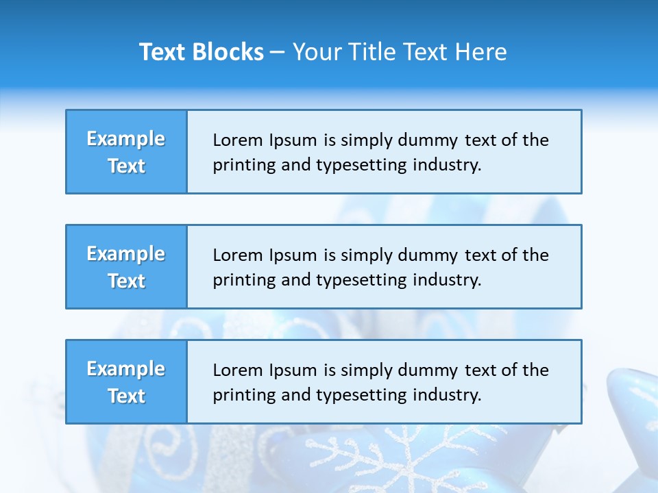 Ornate Christmas Snow PowerPoint Template