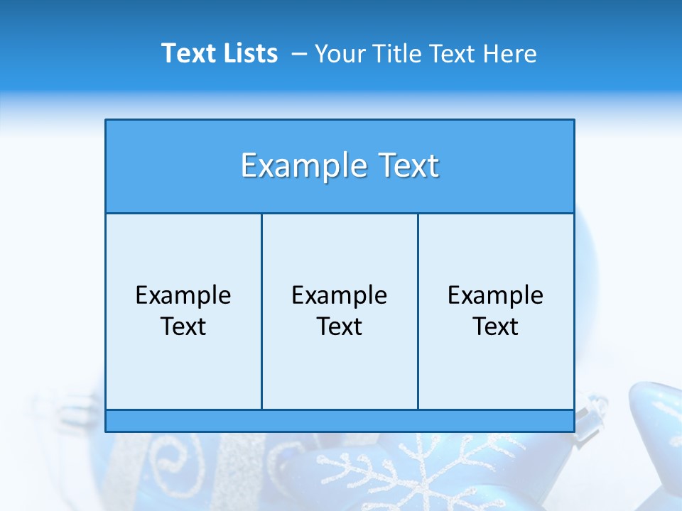 Ornate Christmas Snow PowerPoint Template