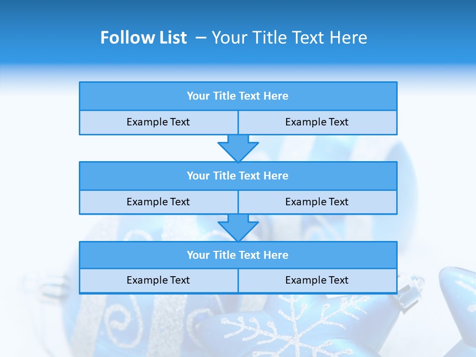 Ornate Christmas Snow PowerPoint Template