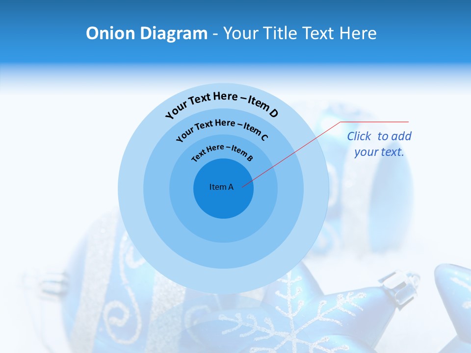 Ornate Christmas Snow PowerPoint Template