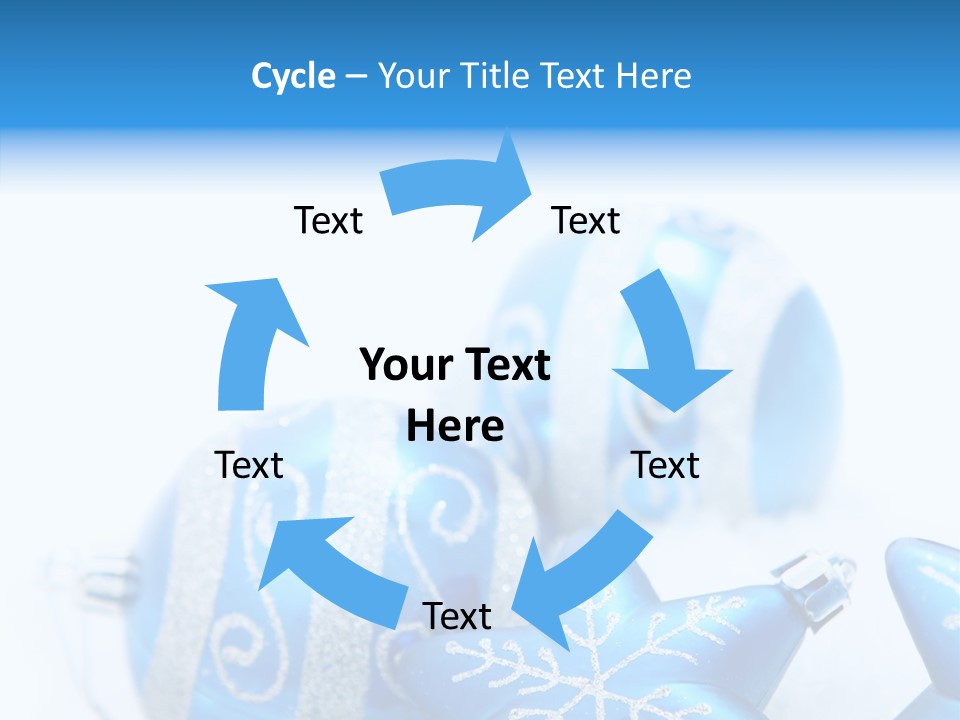 Ornate Christmas Snow PowerPoint Template