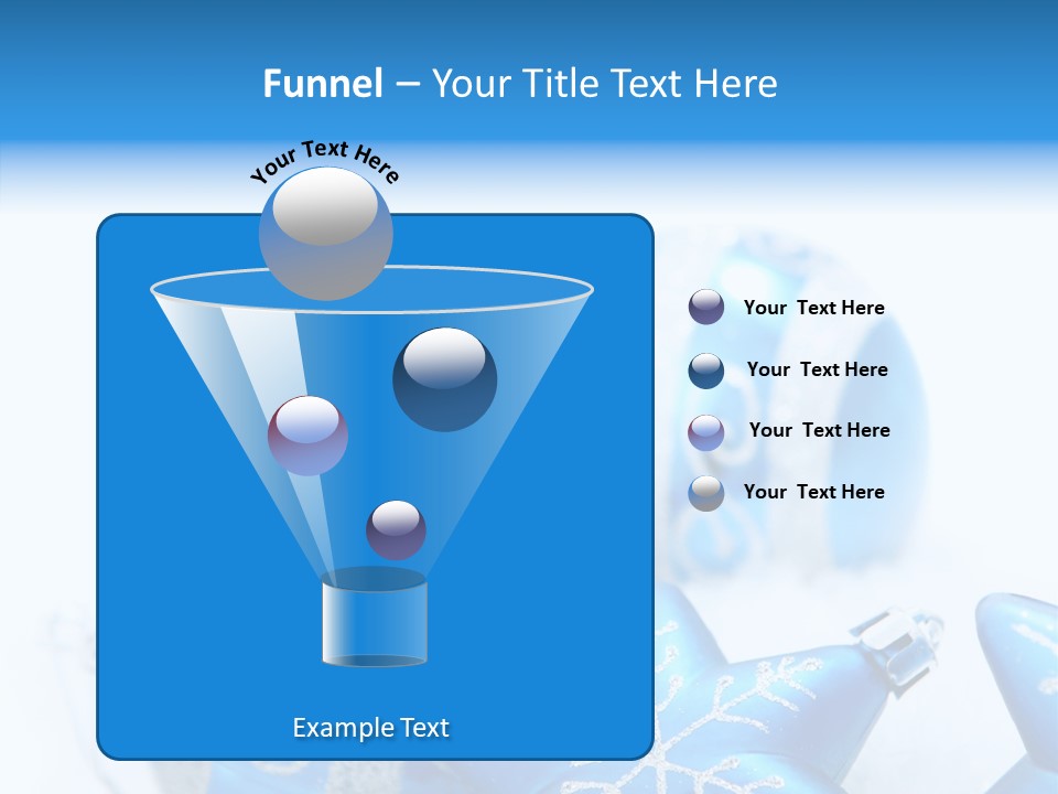 Ornate Christmas Snow PowerPoint Template