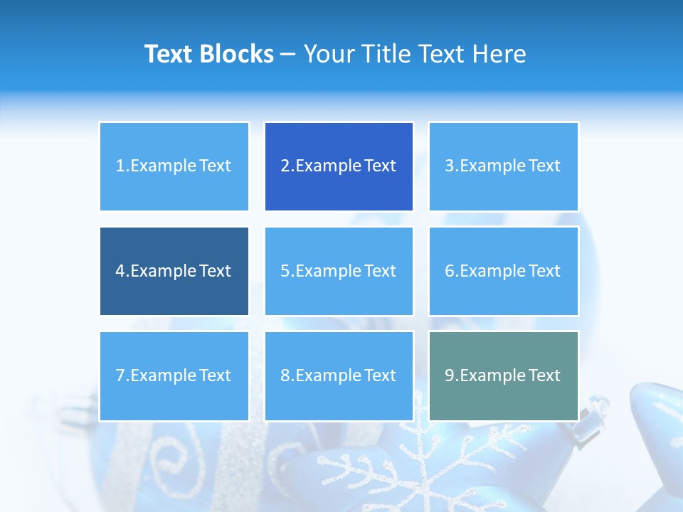 Ornate Christmas Snow PowerPoint Template