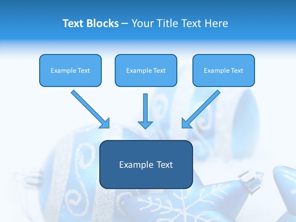 Ornate Christmas Snow PowerPoint Template
