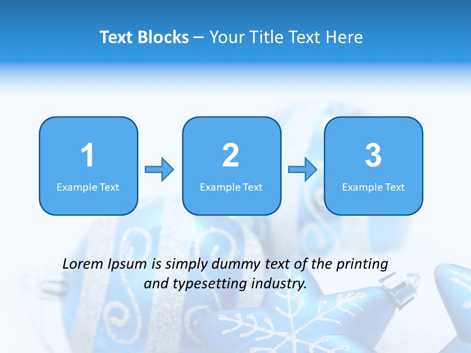 Ornate Christmas Snow PowerPoint Template