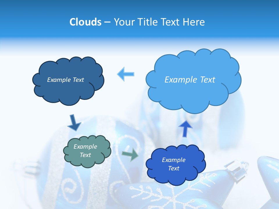Ornate Christmas Snow PowerPoint Template