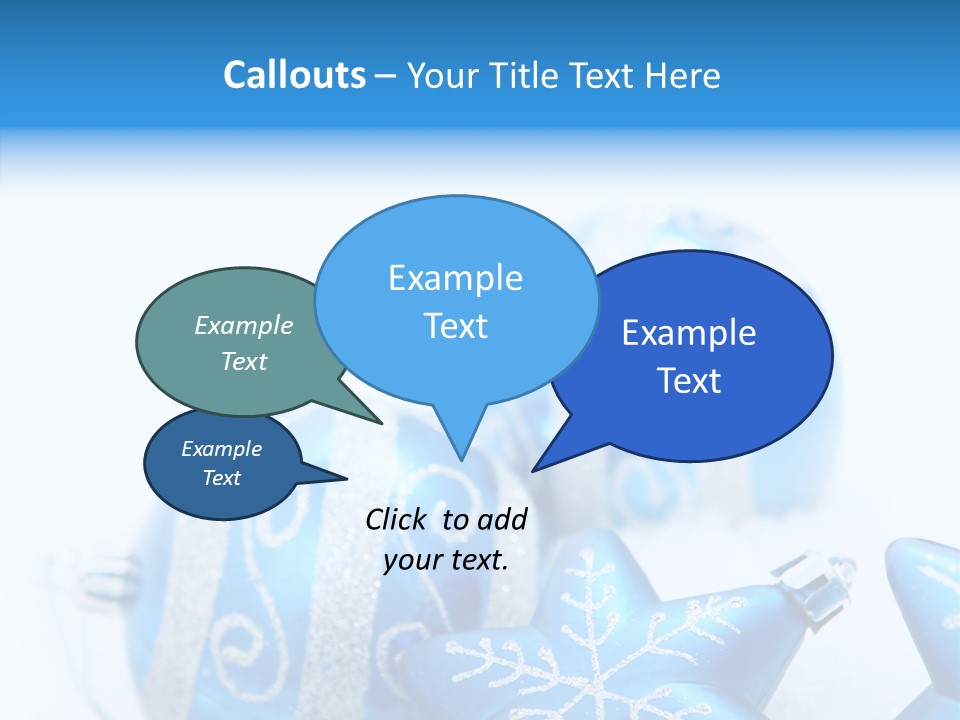 Ornate Christmas Snow PowerPoint Template