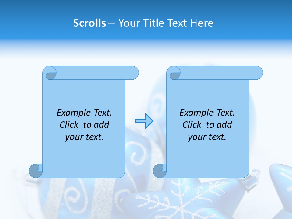 Ornate Christmas Snow PowerPoint Template
