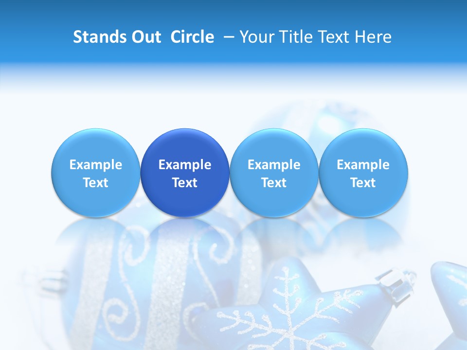 Ornate Christmas Snow PowerPoint Template