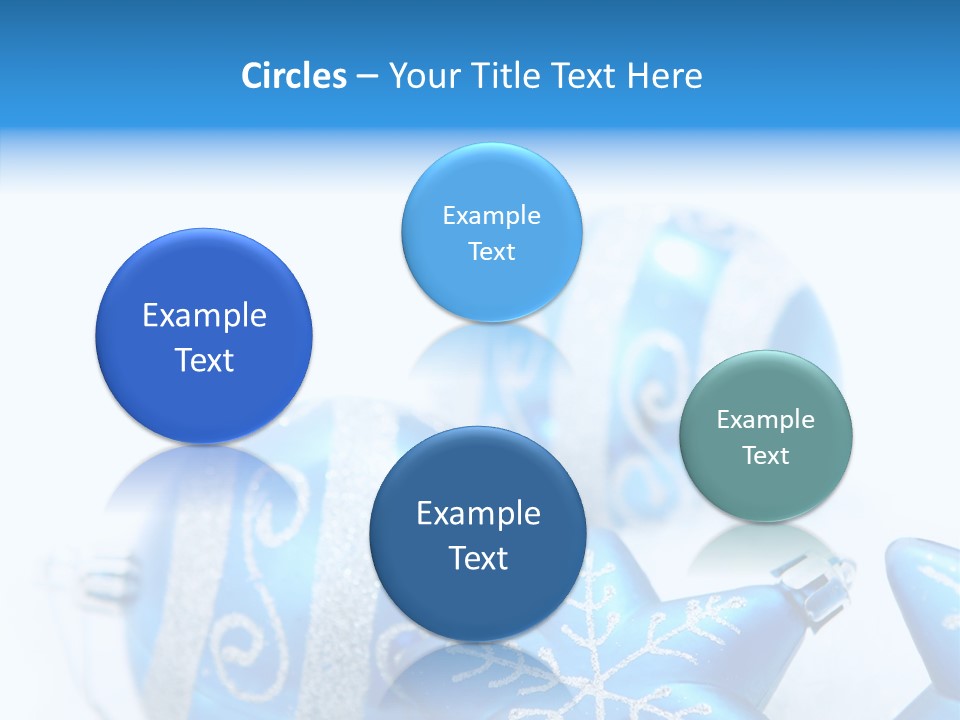 Ornate Christmas Snow PowerPoint Template