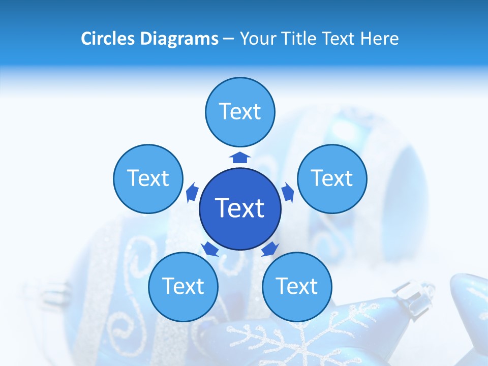 Ornate Christmas Snow PowerPoint Template