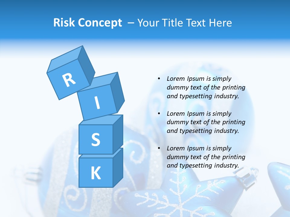 Ornate Christmas Snow PowerPoint Template