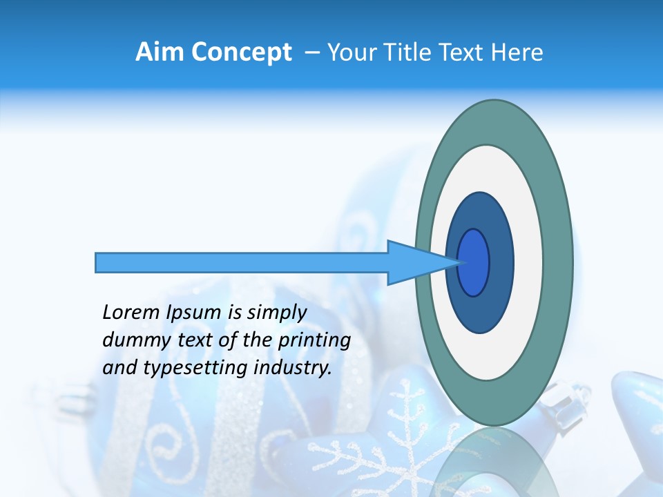 Ornate Christmas Snow PowerPoint Template