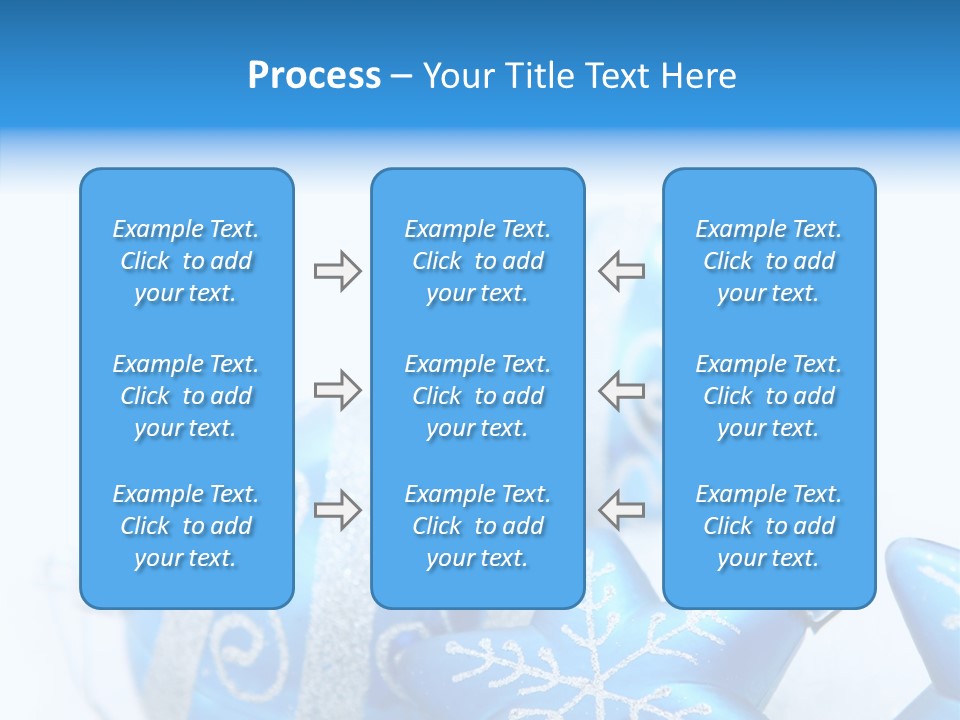 Ornate Christmas Snow PowerPoint Template