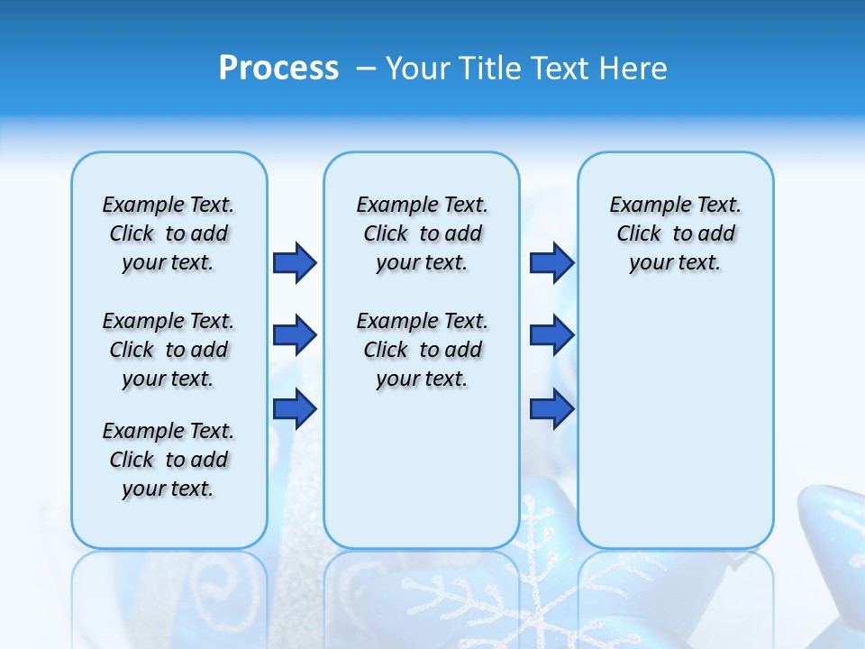 Ornate Christmas Snow PowerPoint Template