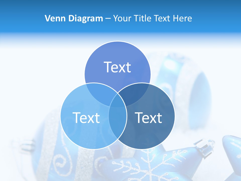Ornate Christmas Snow PowerPoint Template
