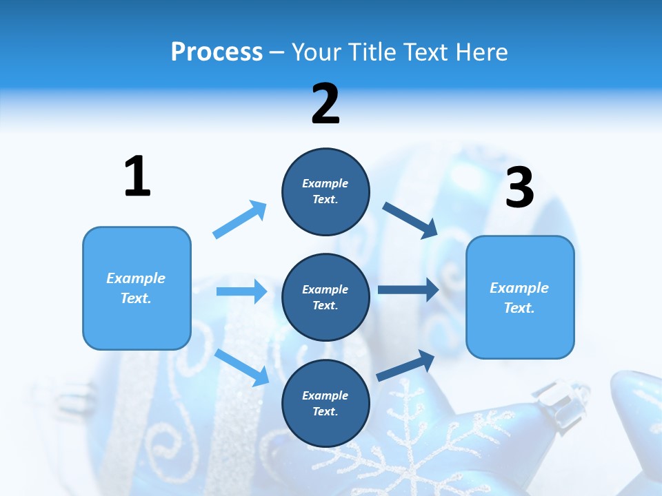 Ornate Christmas Snow PowerPoint Template