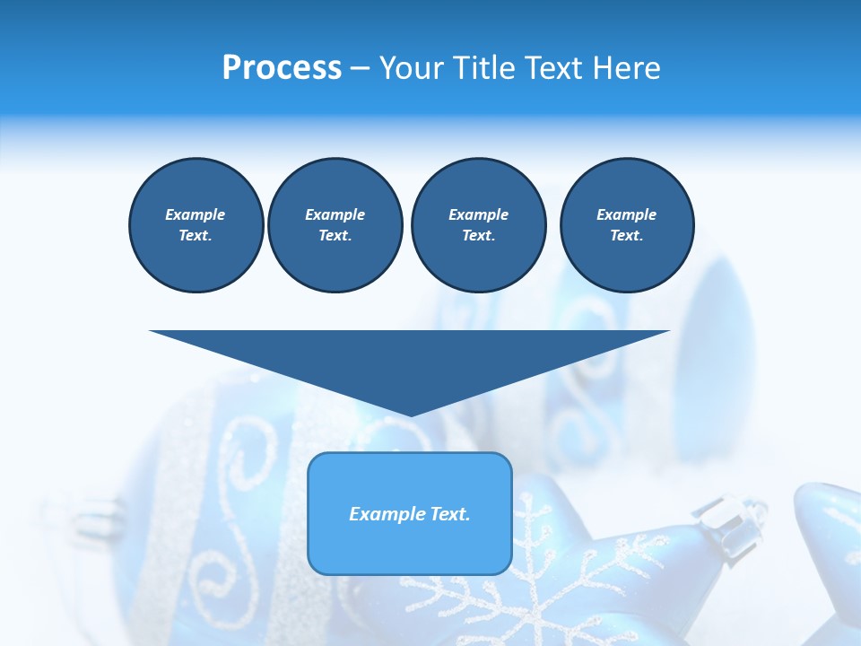 Ornate Christmas Snow PowerPoint Template