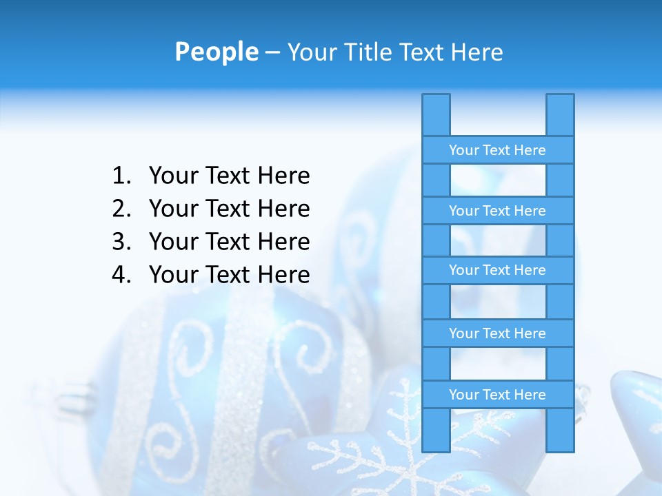 Ornate Christmas Snow PowerPoint Template