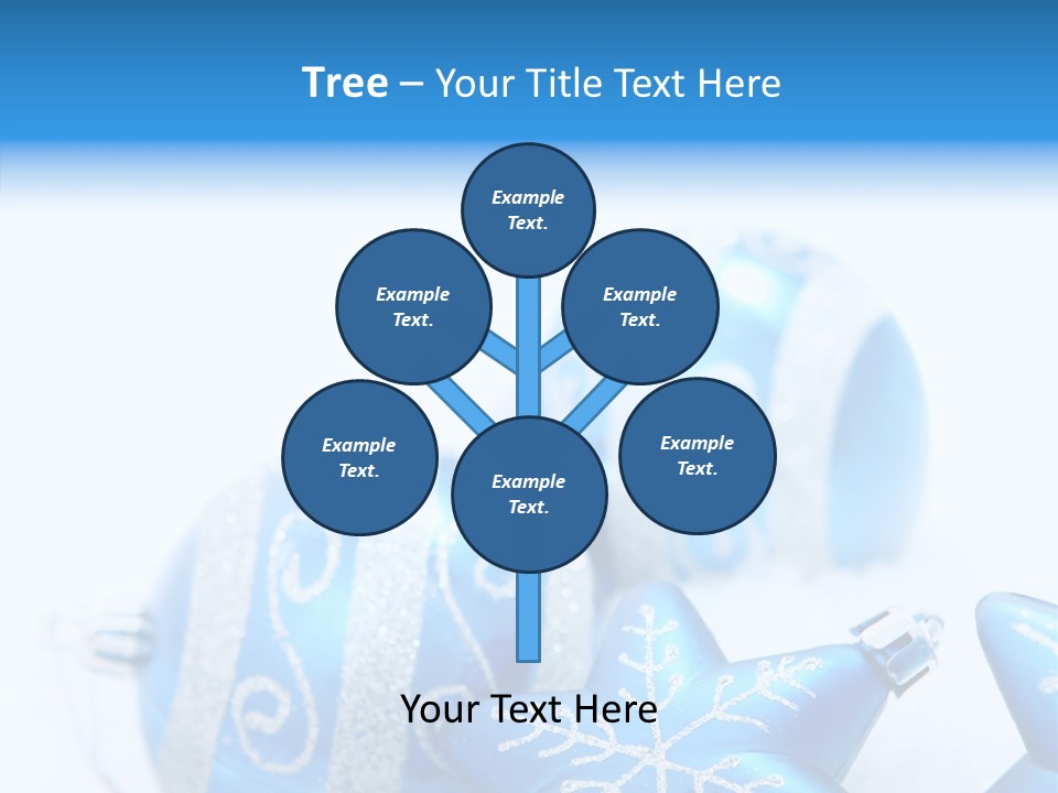 Ornate Christmas Snow PowerPoint Template