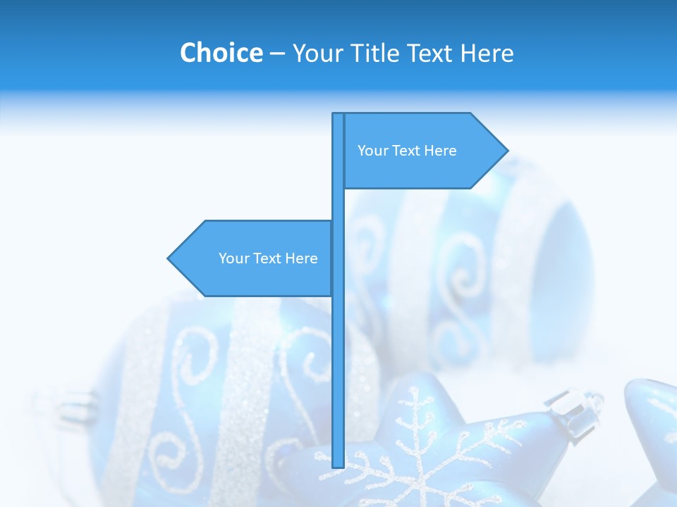 Ornate Christmas Snow PowerPoint Template