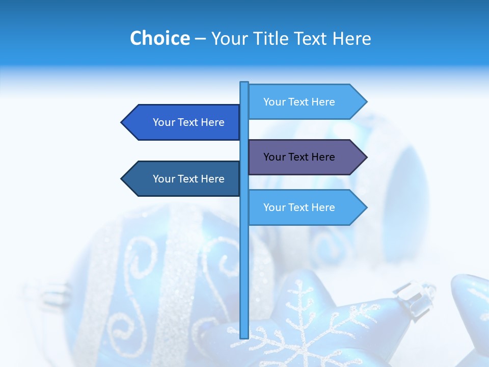 Ornate Christmas Snow PowerPoint Template