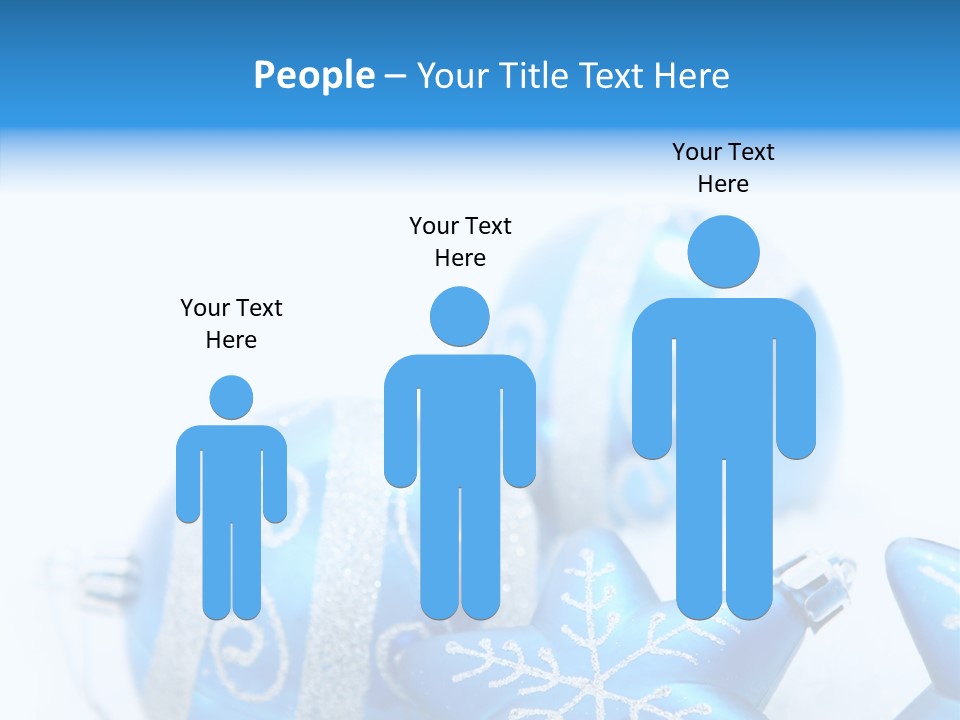 Ornate Christmas Snow PowerPoint Template