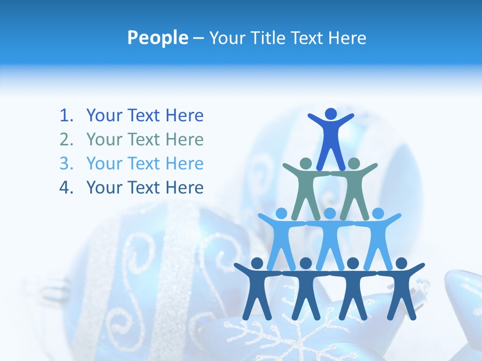 Ornate Christmas Snow PowerPoint Template