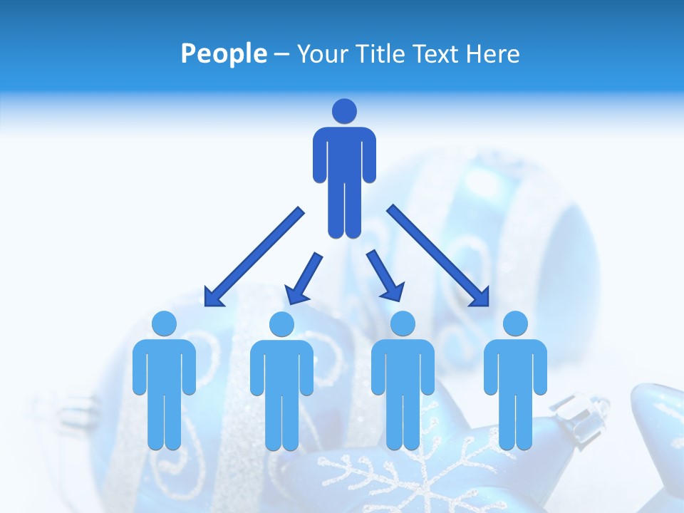 Ornate Christmas Snow PowerPoint Template