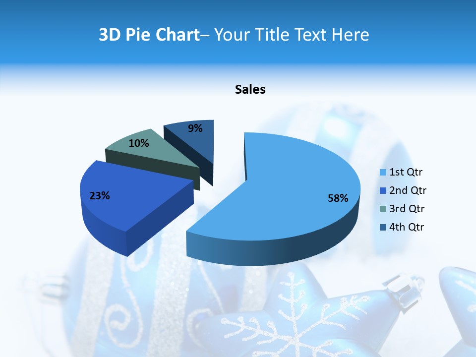 Ornate Christmas Snow PowerPoint Template