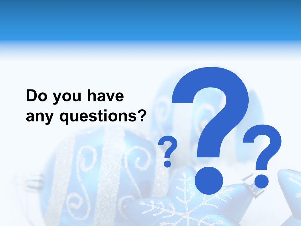 Ornate Christmas Snow PowerPoint Template