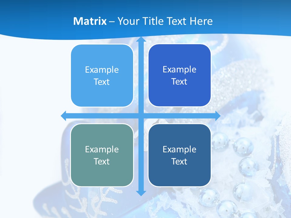 Blue Bauble Ornament PowerPoint Template